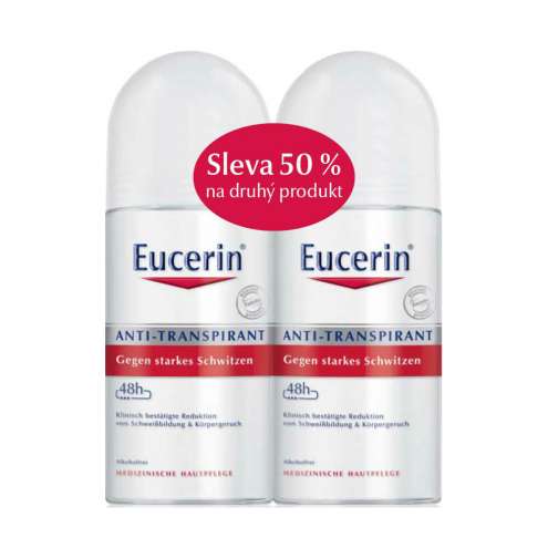 EUCERIN DEO Kuličkový antiperspirant DUOPACK 2x50 ml