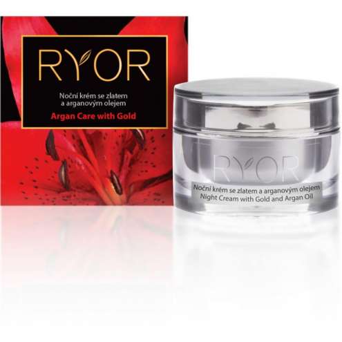 RYOR Argan Care with Gold - Noční krém se zlatem a arganovým olejem, 50 ml.