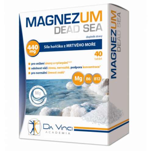 Magnezum Dead Sea Магний мертвого моря Da Vinci Academia 40 таблеток