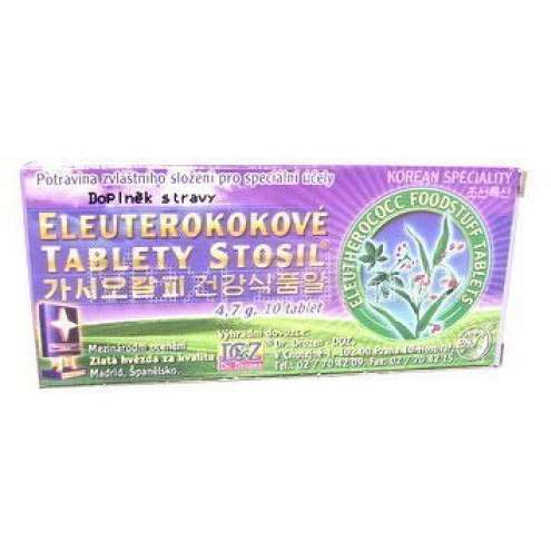Eleuterokokové tablety Stosil 4.7g=10tbl.