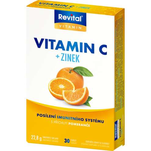 Vitar Revital Vitamin C+zinek Витамин С + Цинк 30 таблеток