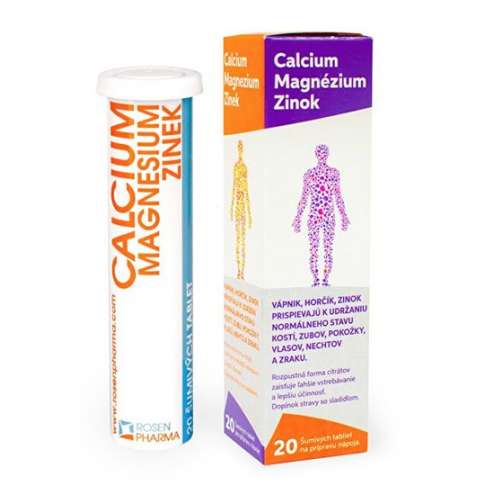 Rosen Calcium Magnesium Zinek 20 tablet