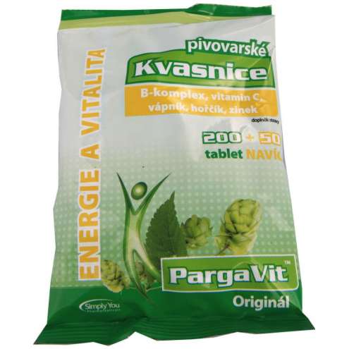 PargaVit Pivovarské kvasnice Originál 250 tbl - Пивные дрожжи, 250 таблеток