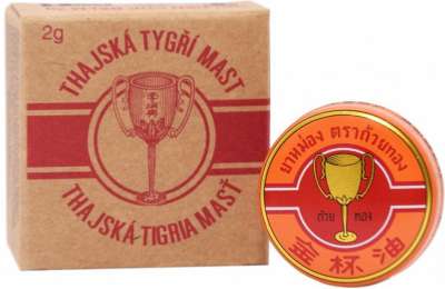 THAJSKÁ  tygří mast Golden Cup Balm 2g