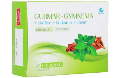 GURMAR-GYMNEMA+skořice+kurkuma 60 vega tob.SETARIA