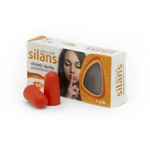 Silans STANDARD Ultra Soft paměťová pěna chránič sluchu 1 pár