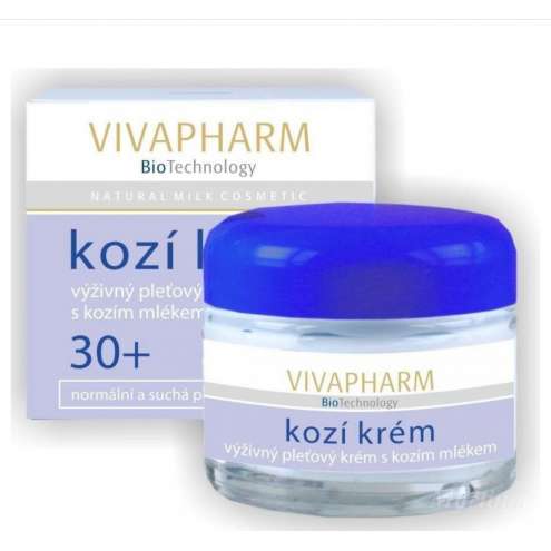 VIVAPHARM kozí krém výživný pleťový 30+ 50 ml