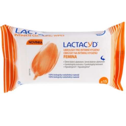 LACTACYD Femina салфетки для интимной гигиены, 15 штук
