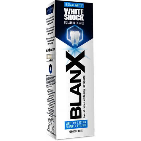 BLANX White Shock отбеливающая зубная паста (наполнитель) 75 мл