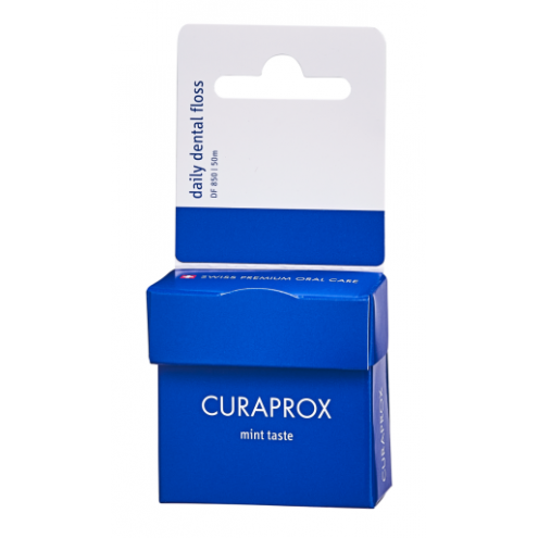 Curaprox DF 850 dental floss with mint flavor 50 m