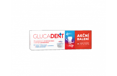 Glucadent plus - zubní pasta 95g + zubní prášek 8g