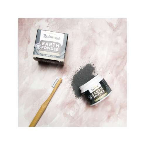 REDMOND EARTHPOWDER - Přírodní zubní prášek black licorice charcoal 51g