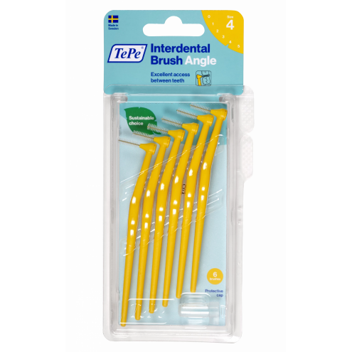 TePe Interdental brushes ANGLE 4 (0,7mm), 6 pcs