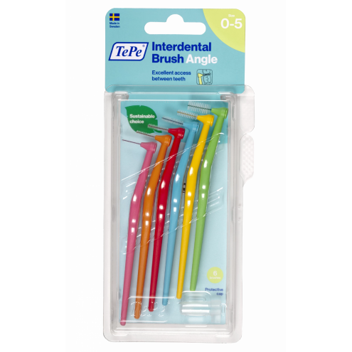 TePe Interdental brushes ANGLE Start (0,4-0,8mm), 6 pcs