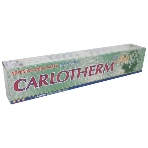 CARLOTHERM Plus Anti - Zubní pasta nepěnivá bez fluoru, 100 g.