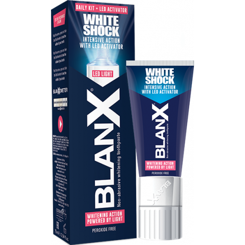 BlanX White Shock Protect Отбеливающая зубная паста + LED активатор 50 мл