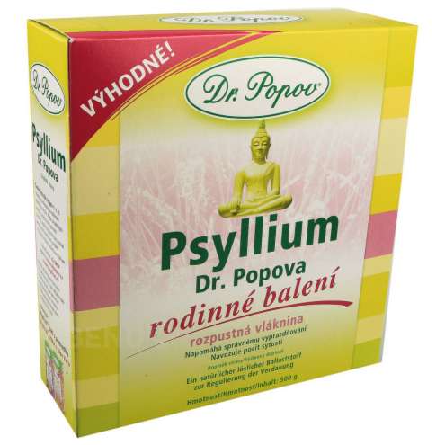 DR. POPOV Psyllium - Indická rozpustná vláknina, 500 g