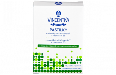 VINCENTKA Pastilky bylinné - Пастилки со вкусом трав, 18 шт