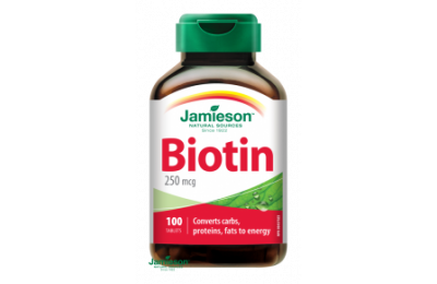 JAMIESON Biotin 250 ug, 100 tablet