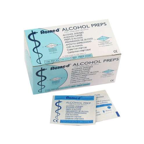 ROMED Alcohol Preps Спиртовые салфетки, 100 шт.