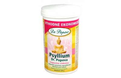 DR. POPOV Psyllium - Indická rozpustná vláknina, 240 g.