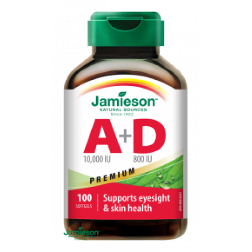 JAMIESON Vitamíny A+D 10000/800IU Premium