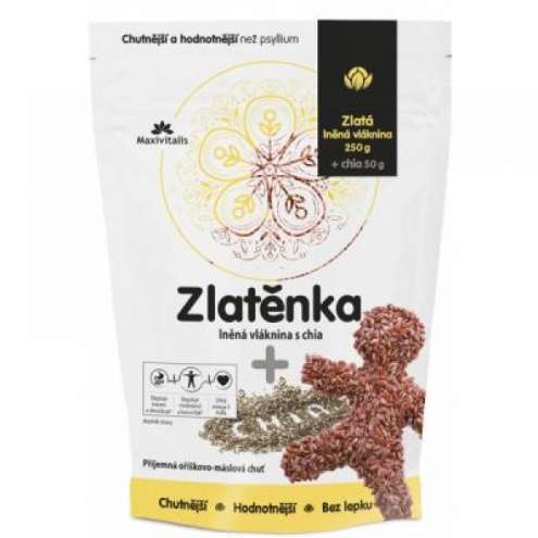 Zlatěnka lněná vláknina s chia 300 g