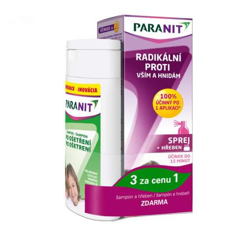 PARANIT hřeben + šampon 100ml