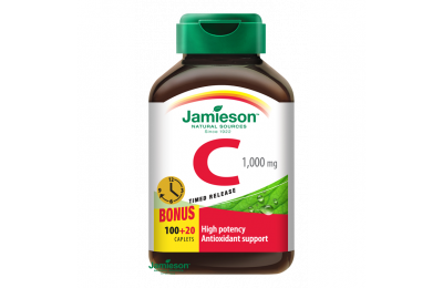 JAMIESON Vitamín C 1000 mg s postupným uvolňováním, 100+20 tablet