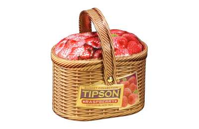 TIPSON Basket Raspberry чёрный чай, 100 грамм