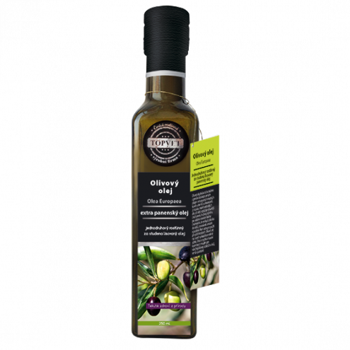TOPVET Extra panenský olivový olej, 250 ml.