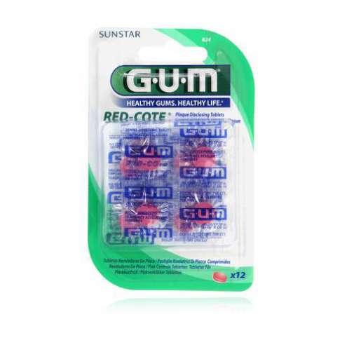 GUM Tablety Red-Cote k indikaci plaku 12ks