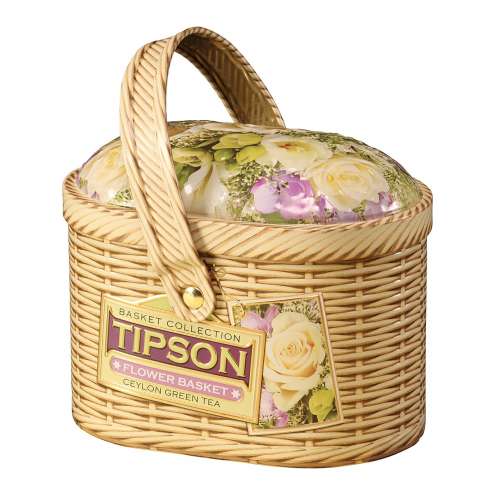 TIPSON Basket Flowers зелёный чай, 100 грамм