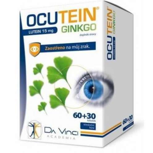 Da Vinci Academia Ocutein Ginkgo Lutein, 15 mg 60+30 tob